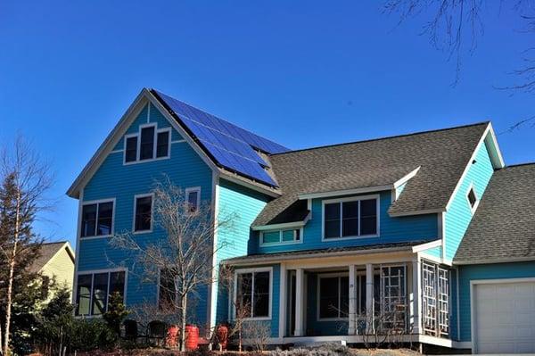 Residential Solar PV array installed by Northeast Solar. northeast-solar.com