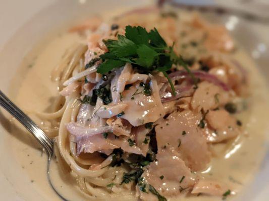 Smoked Salmon Linguine