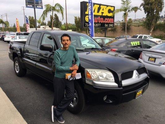 Thank you Juan for being such a great person to work with, every one at Mac Auto enjoyed working with you!