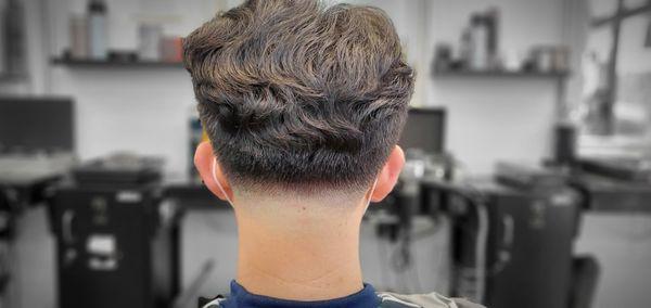 Two Block x Low Taper Fade Haircut x Perm Hair by Danny