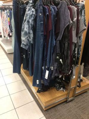 The Women's Plus department mess