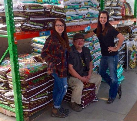 The Team in front of our Happy Frog soils!