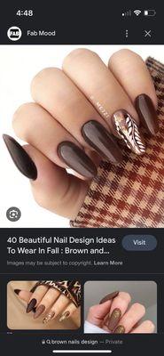 Inspiration photo that Miss Karen followed for my nails