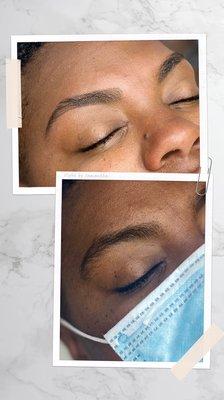 Brow shaping by Samantha