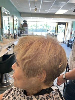 Short a haircut for mature women