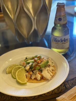 Ceviche tostada