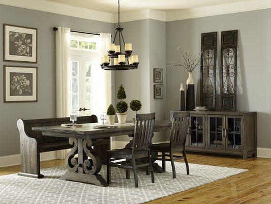 Rustic Dining complete set under $2,000. Wow!