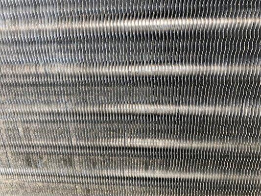 After shot of chemically cleaned condenser coil.