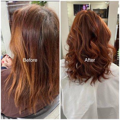 Color by our master Colorist Tanya, Midtown NYC Salon