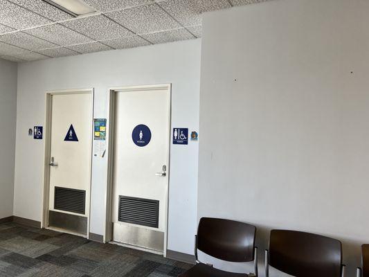 Restrooms on the 7th floor