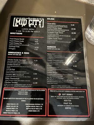 Menu May 2024