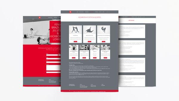 Fenix BJJ & Kick Boxing Academy Website Design by Techbear.