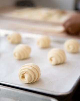 Behind the scenes of croissant making!