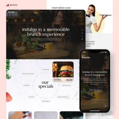 Website Design Inspiration Featuring Brunch Eatery Restaurant in LA