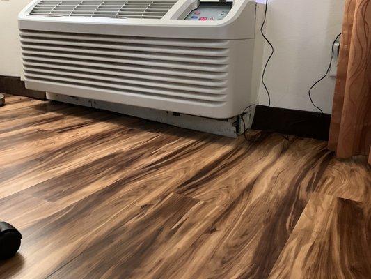 Air conditioner baseboard broken