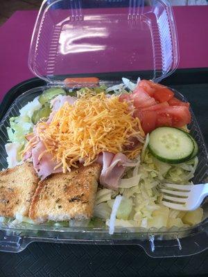 "Small" chef salad!! Yummy!!