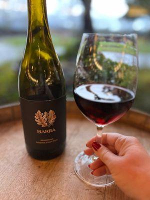 Enjoy a glass our of 2021 Barra Pinot Noir