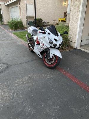 My Zx14. They gave it back to me in perfect condition! Love it!