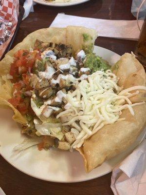 Chicken taco salad