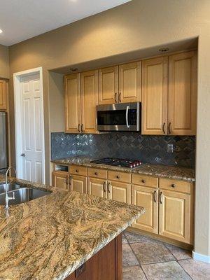 Maple cabinetry