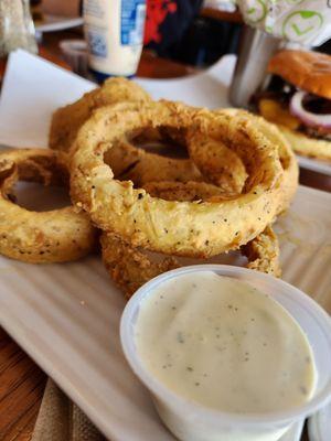 Onion rings HUGE AND DELICIOUS