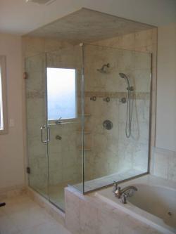 Shower glass and shower door installation