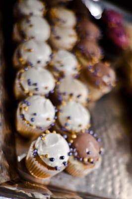 Cupcakes at my wedding reception!  Photo courtesy of "Sky's the Limit Photography"