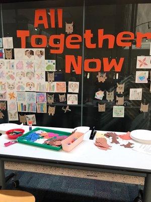 Children's craft area