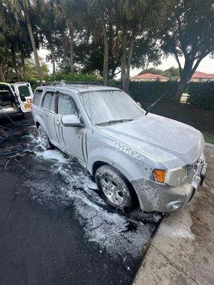 exterior mobile car wash