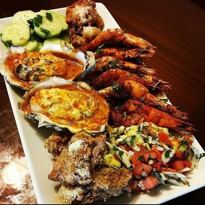 Seafood platters for your next personal party or corporate event. We can drop off or cook on site.