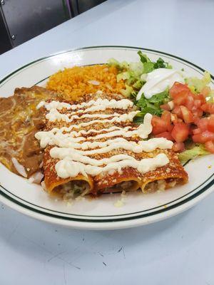 Enchiladas de queso fresco