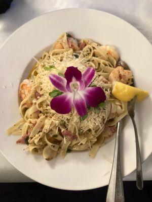 Shrimp Carbonara