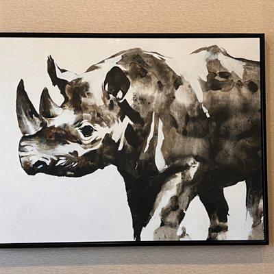 Black rhino painting  ^_^