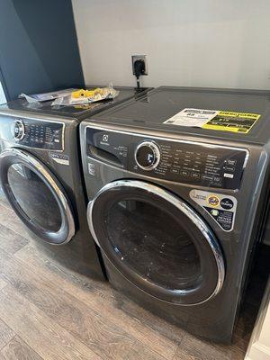 New washer and dryer