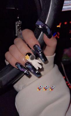 Space man nails!