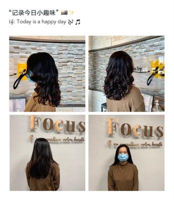 Hair done by kenny chao in Fremont ,CA  Service :Cut+Perm +protections +detail treatment