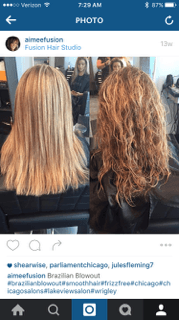 Brazilian Blowout results