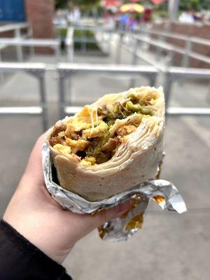 Steak & egg burrito