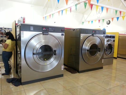 Two gigantic washers!  Excellent for comforters.