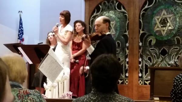 The Yiddish singing with the violin was absolutely wonderful.