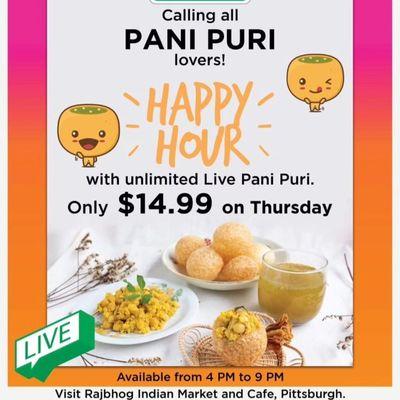 Panipuri Happy Hours !