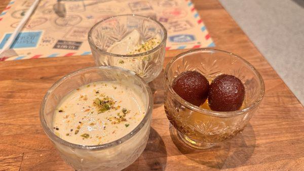 Gulab jamun, Rabdi and Kulfi