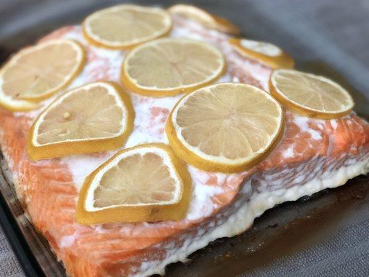 Baked King Salmon from WF