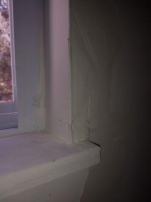 Worker had no idea how to sheetrock or do windows. Contractor refused to fix it properly.