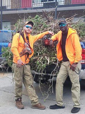 One of the first tree removal we did that was just 1 load it was 2 more