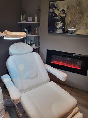 One of the beautifully appointed treatment rooms.