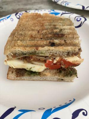 Chicken cutlet panini