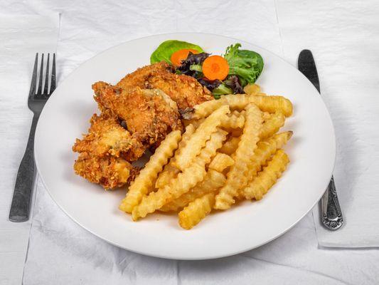 Chicken Wings and Fries