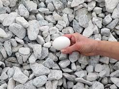 #2 Washed Stone: Frequently used for drainage and landscaping projects.  Also available in a bluish-gray color.