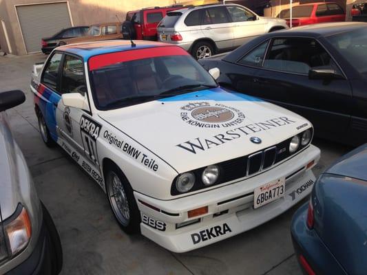 Customer's E30 M3 in for some brake work & maintenance.